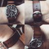 Single Pass Strap on Rolex watch by Gunny Straps