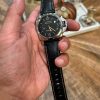 Black Croco Strap for Panerai Luminor by Gunny Straps