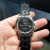 Black Croco Leather Strap For Rolex Day Date II by Gunny Straps