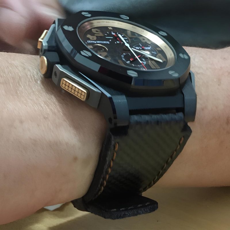 Carbon Fiber Strap on Audemars Piguet T3 Legacy by Gunny Straps
