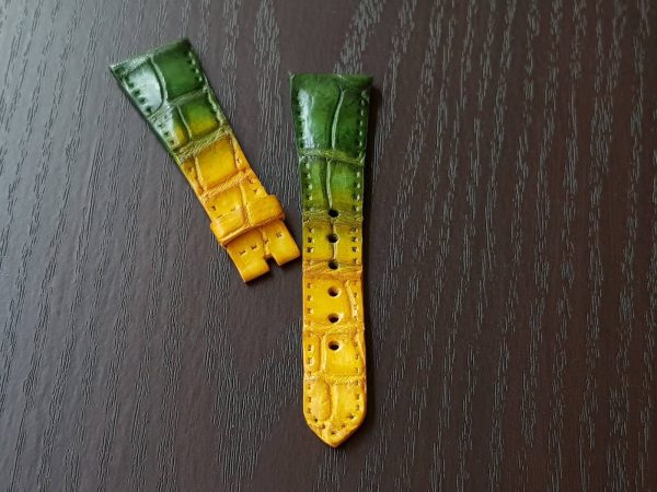 2tone green yellow 2 - Gunny Straps Official