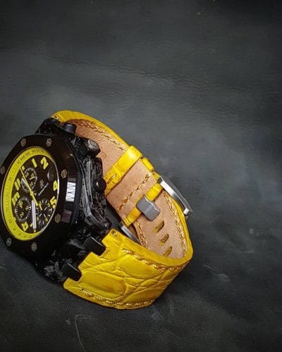 AP croco yellow 01 - Gunny Straps Official