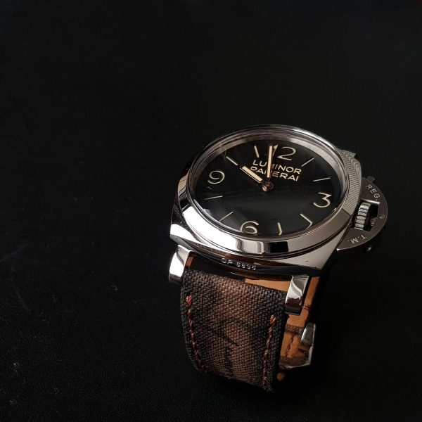 Japanese canvas brown patina scritto 04 - Gunny Straps Official