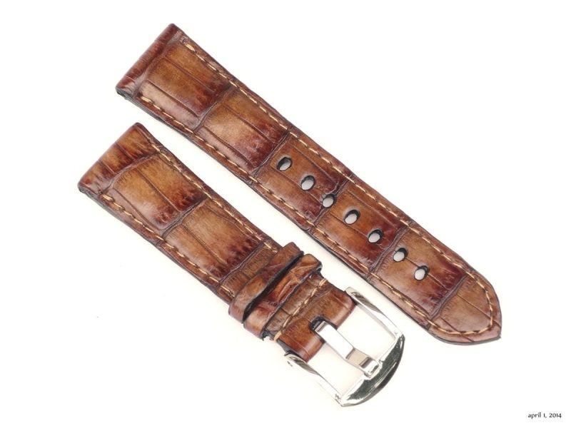 Amber Croco Strap By Gunny Straps