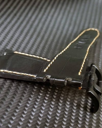 apblack001 BLACK CROCODILE - Gunny Straps Official