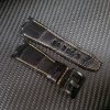 Black Croco strap for Audemars Piguet Watch by Gunny Straps
