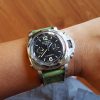 Canvas Lime Green No. 4 Strap for Panerai Luminor PAM213 by Gunny Straps