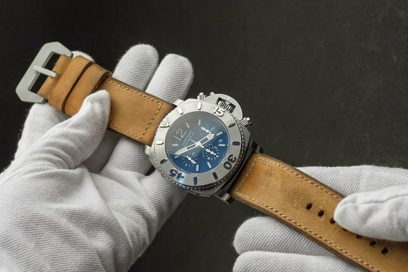 Egypt Strap on Panerai Luminor by Gunny Straps