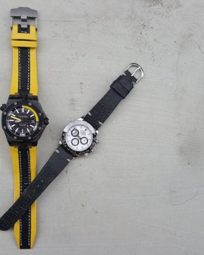 minimalist black n threesome yellow black 01 - Gunny Straps Official