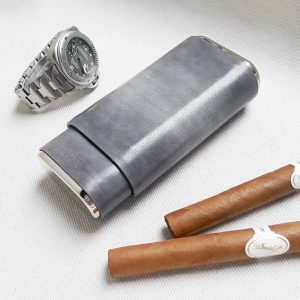 grey cigar case 01 - Gunny Straps Official
