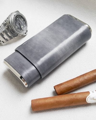 grey cigar case 01 - Gunny Straps Official