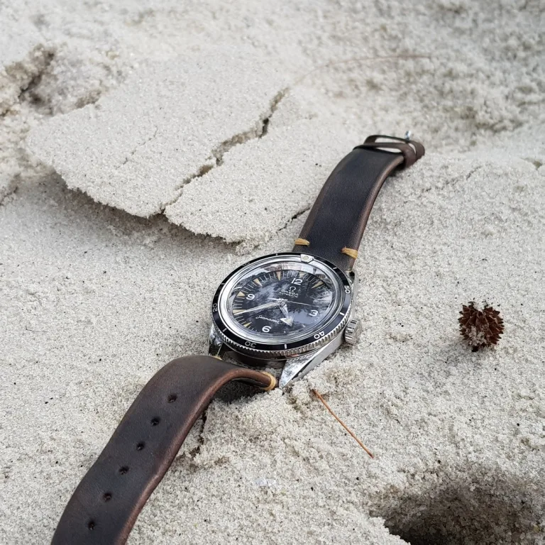Gurney 1 Leather Strap For Omega Seamaster by Gunny Straps