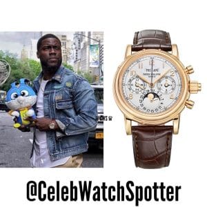 Kevin Hart wearing Patek Philippe Perpetual Calendar 5004R