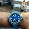 canvas 2 tone blue black on watchjawns seiko watch 1 by gunny straps official online store