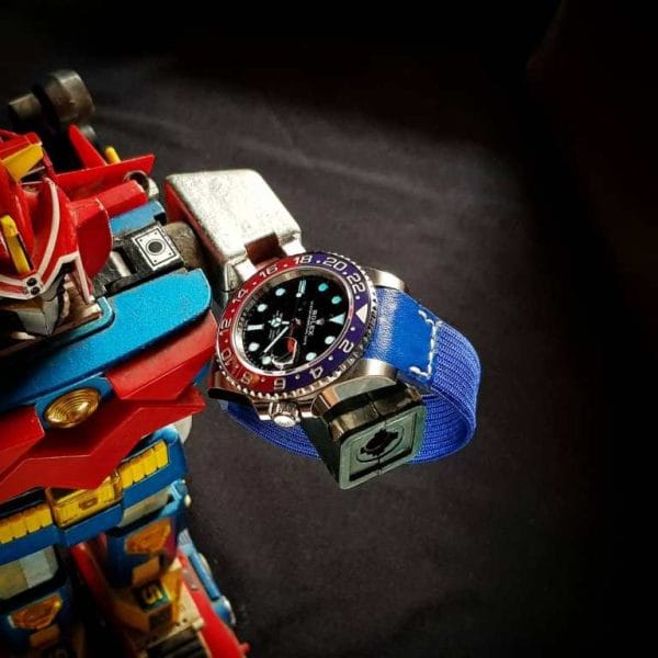 An elastic strap called kolor strap grey red blue green yellow orange by gunny straps official online store for rolex tudor richard mille patek panerai hublot audemars omega seiko