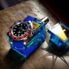 An elastic strap called kolor strap grey red blue green yellow orange by gunny straps official online store for rolex tudor richard mille patek panerai hublot audemars omega seiko