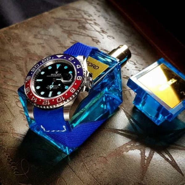 An elastic strap called kolor strap grey red blue green yellow orange by gunny straps official online store for rolex tudor richard mille patek panerai hublot audemars omega seiko