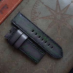 deep black green scritto rolex hulk gunny straps