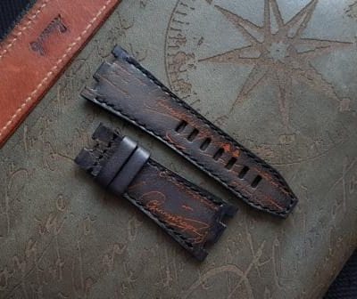 deep black orange scritto for audemars piguet ap royal oak 42