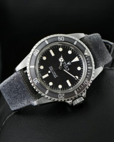 two tone canvas dark light grey alan rolexdiver tudor omega watch