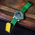 green canvas velcro kolor yellow flap rolex hulk 01