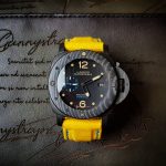 canvas yellow velcro 317 extreme padded 02 panerai