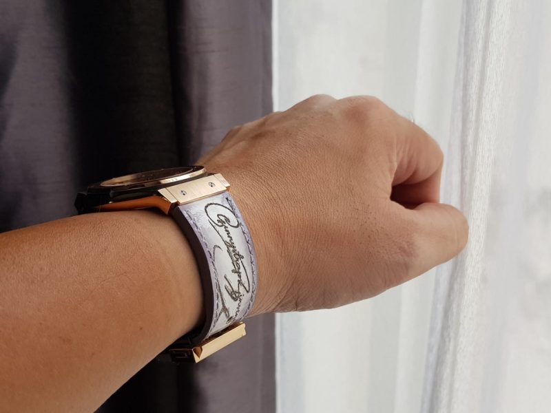 White Marble Scritto Strap - Image 9
