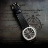 Black Stupa Leather Strap For Patek Philippe by Gunny Straps