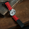 Red Canvas Hook & Loop Strap For Rolex Daytona with Extreme Padded Style
