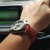 Red Canvas Hook & Loop Strap For Rolex Daytona with Extreme Padded Style