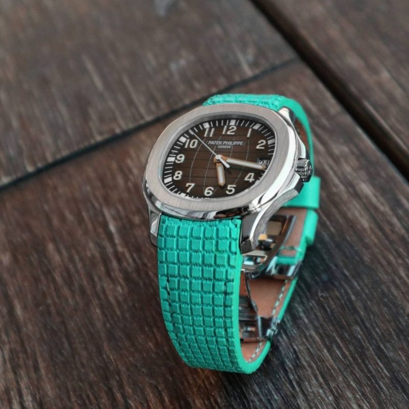 Extreme Chessboard Tiffany Blue Strap For Patek Philippe by Gunny Straps