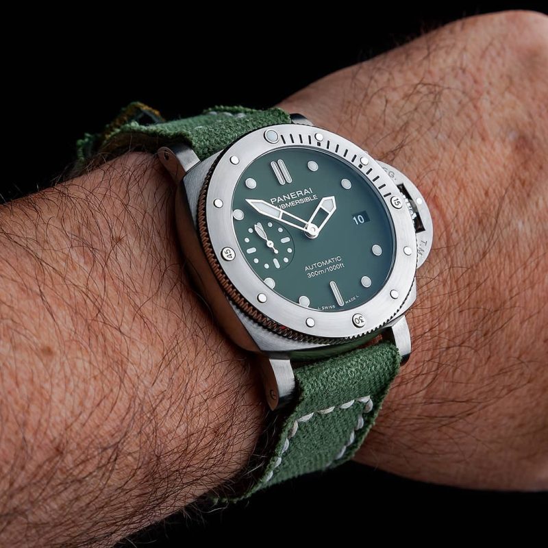 Canvas 1055 Strap for Panerai Submersible by Gunny Straps