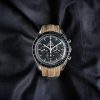Camel Kevlar Hook & Loop Strap For Omega Speedmaster by Gunny Straps