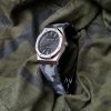 Handpainted Camo Grey Leather Strap For Audemars Piguet Royal Oak by Gunny Straps