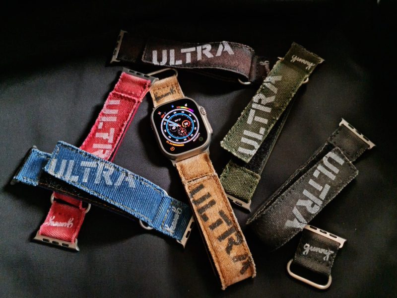 Ultra Canvas Straps Collection with Hook & Loop on iWatch by Gunny Straps
