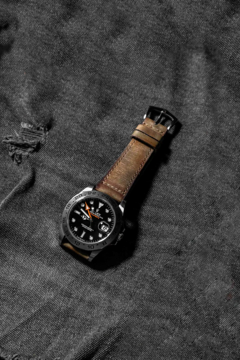 Mission Possible 1 Strap on Rolex Explorer II by Gunny Straps