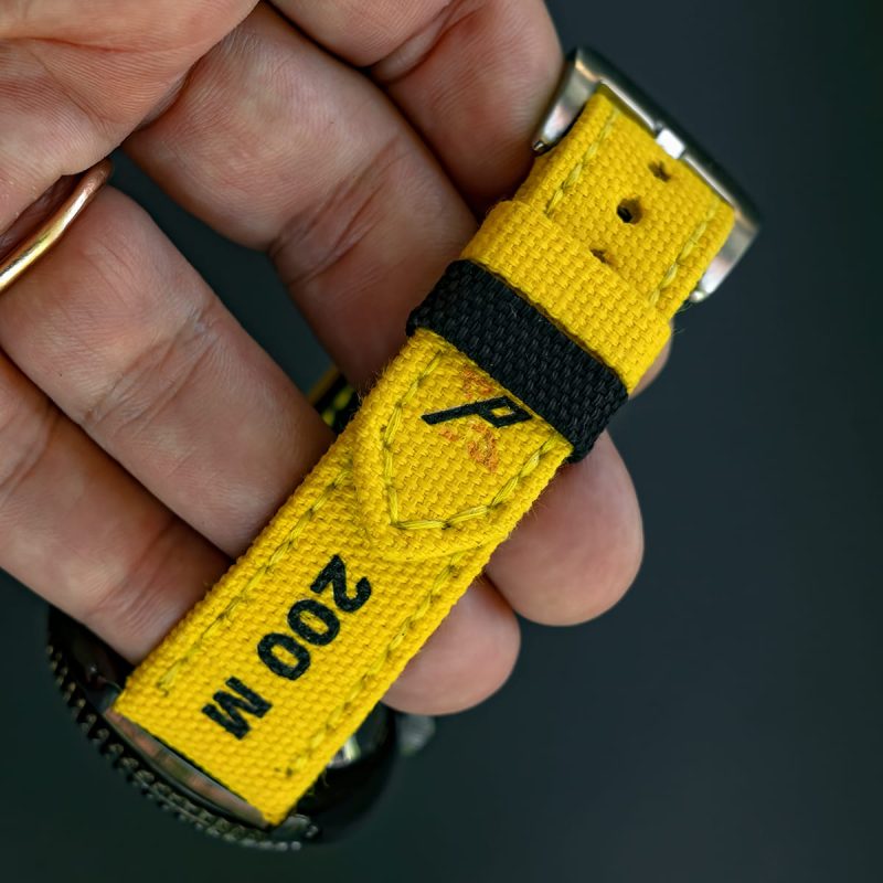 Yellow Canvas Strap Seiko Pasion Edition - Image 3