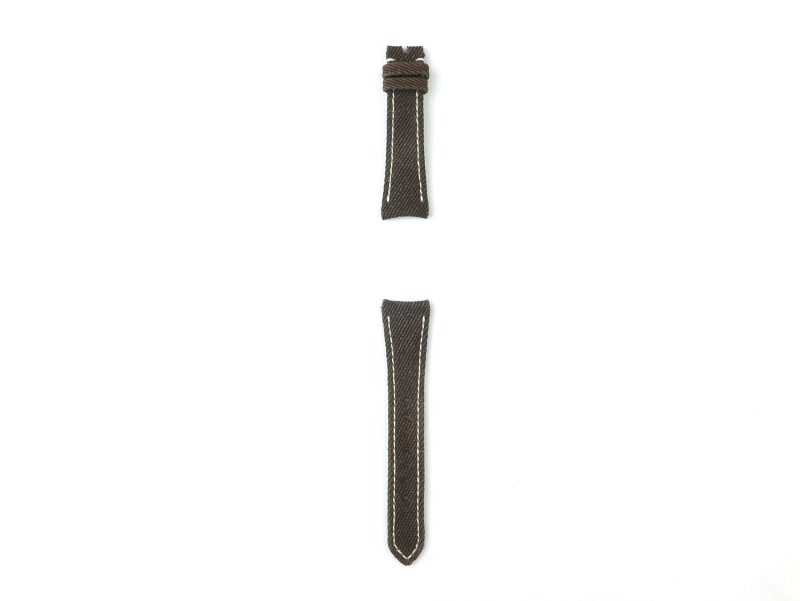 Dark Brown Denim Strap for Omega