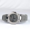 Grey Denim Strap on Patek Philippe Nautilus by Gunny Straps
