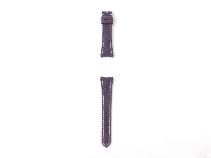 Purple Denim Strap For Omega