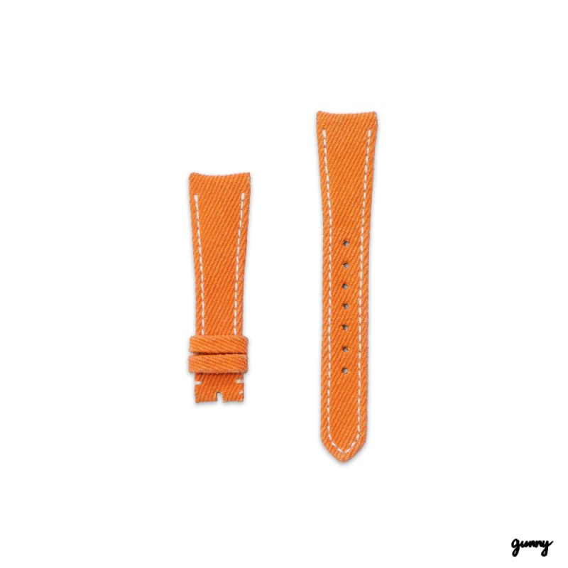 Orange Denim Strap by Gunny Straps