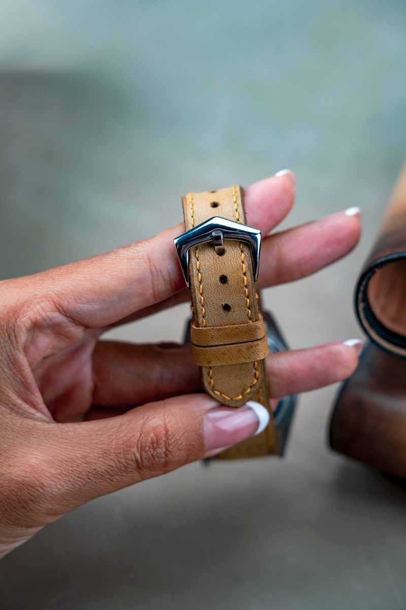 Little Caitlin 1 Leather Strap on Rolex Datejust by Gunny Straps