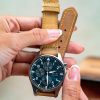 Little Caitlin 2 Leather Strap on IWC Watch by Gunny Straps