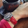 Ruby Croco Strap on Rolex by Gunny Straps
