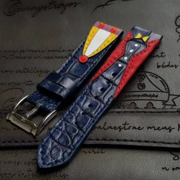 Custom Joker Croco Strap on Konstantin Chaykin by Gunny Straps