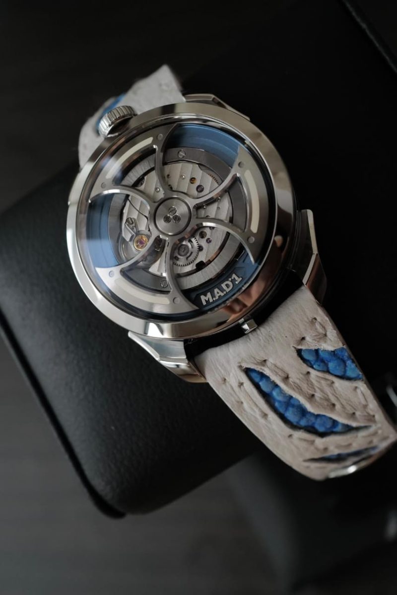 Godzilla Shimo Strap on M.A.D. 1s watch by Gunny Straps