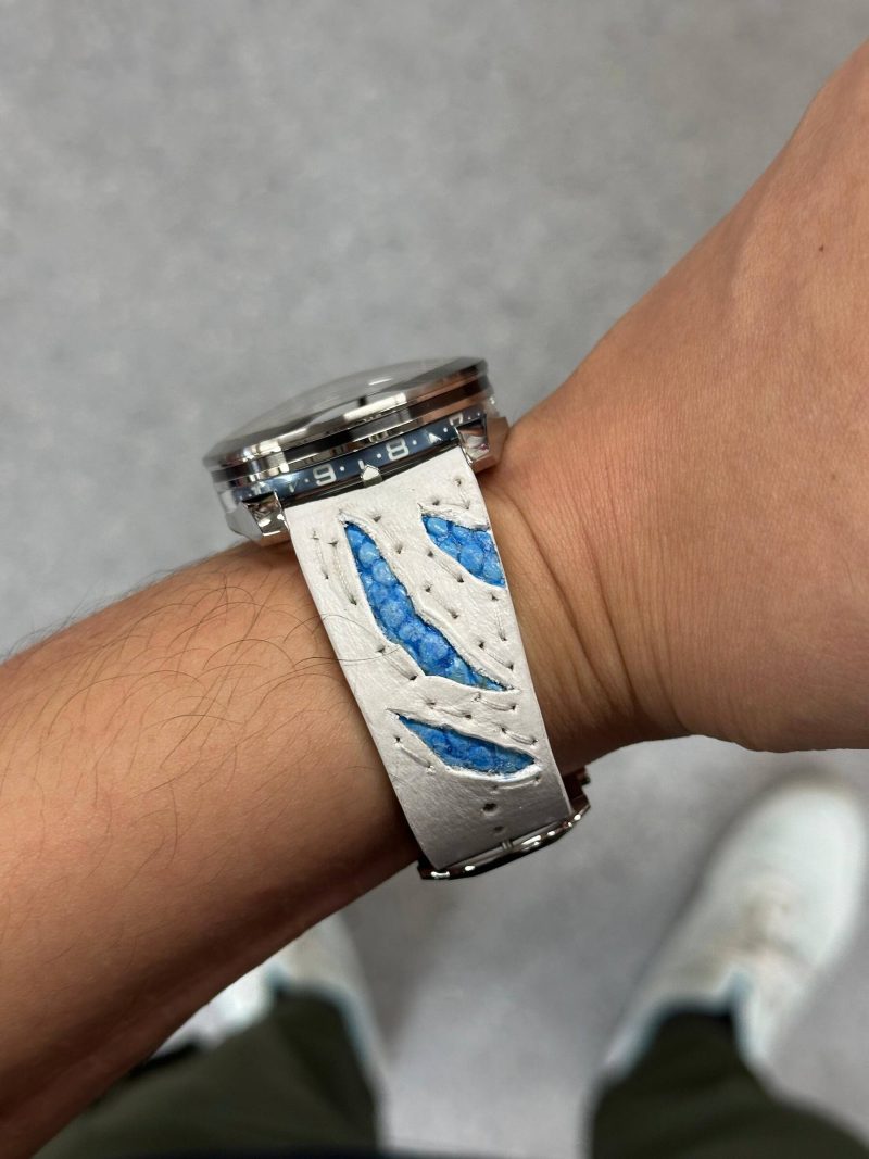 Godzilla Shimo Strap on M.A.D. 1s watch by Gunny Straps