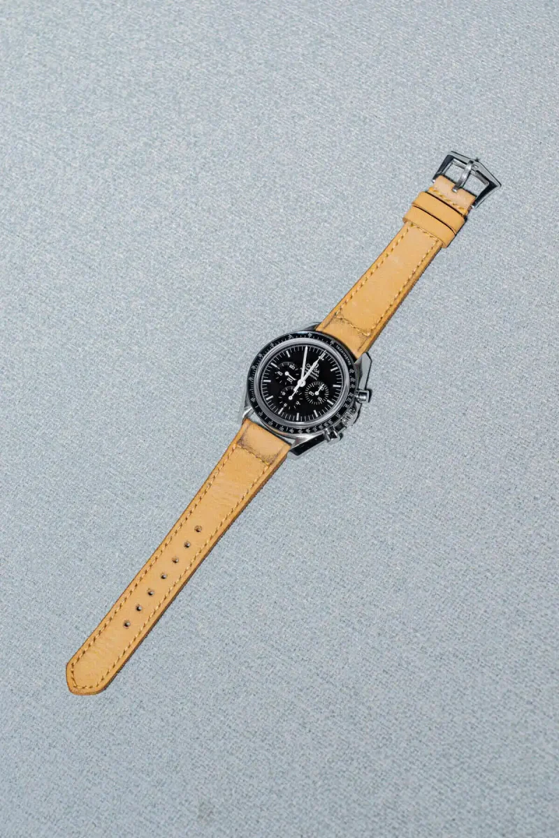 Little Caitlin 1 Strap on Omega Speedmaster by Gunny Straps