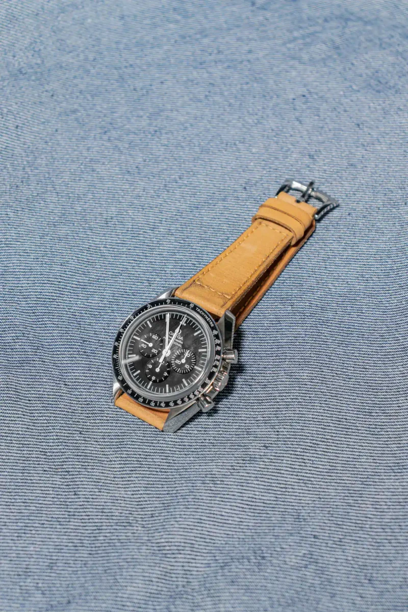 Little Caitlin 1 Strap on Omega Speedmaster by Gunny Straps