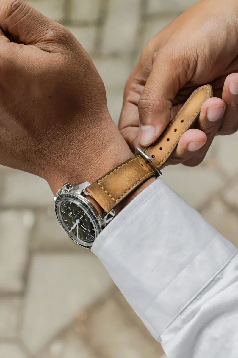 Mission Possible 4 Strap on Omega Speedmaster by Gunny Straps